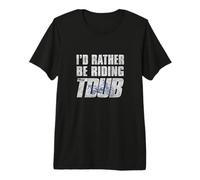 I'd Rather Be Riding T-Dub ADV Dual Sport Motorcycle Design Premium T-Shirt