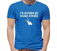 I'd Rather Be Scuba Diving - Mens T-Shirt - Royal Blue - 3XL