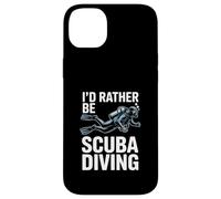 I'd Rather Be Scuba Diving Ocean Diver Quote Case for iPhone 14 Plus