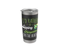 I'd Rather Be Sipping Margaritas On The Beach - Summer Vacay Stainless Steel Insulated Tumbler
