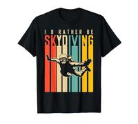 I'd Rather Be Skydiving T-Shirt, Men, Black, Medium