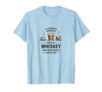 I'd Rather Be Someone's Shot of Whiskey Funny Drinking Quote T-Shirt, Men, Baby Blue, 3XL