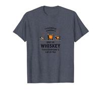 I'd Rather Be Someone's Shot of Whiskey Funny Drinking Quote T-Shirt, Men, Heather Blue, 6XL