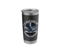 I'd Rather be Storm Chasing Tornado Hurricane Weather Chaser Stainless Steel Insulated Tumbler