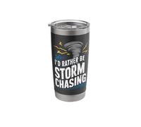 I'd Rather be Storm Chasing Tornado Storm Chaser Stainless Steel Insulated Tumbler