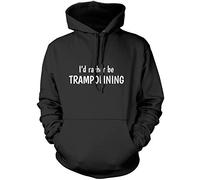 I'd Rather Be Trampolining Unisex Hoodie - Black 12-13 Years