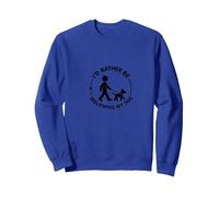 Id Rather Be Walking My Dog Pet Lover Sweatshirt, Adult Unisex, Royal Blue, M