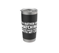 I'd Rather Be Watching British Baking Shows with My Cat Stainless Steel Insulated Tumbler