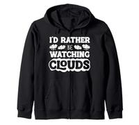 Id Rather Be Watching Clouds Weather Forecaster Zip Hoodie
