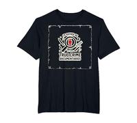 Id Rather Be Watching True Crime Documentaries T-Shirt, Men's Big and Tall, Black, 6X Tall