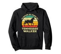 I'd Rather Be With My Tennessee Walking Horse Vintage Gift Pullover Hoodie