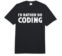 I'd Rather Do Coding Comfort Colors Adult Heavyweight T-Shirt