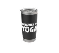 I'd Rather Do Yoga Stainless Steel Insulated Tumbler