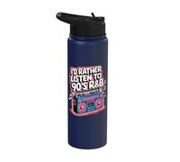 I'd Rather Listen to 90's R&B Stainless Steel Insulated Water Bottle