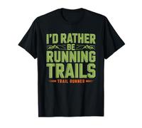 ID Rather Running Trails Escape Trail Runner Ultra Outdoor T-Shirt