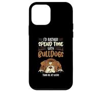 I'd rather spend time with bulldog - English Bulldog Case for iPhone 12 mini