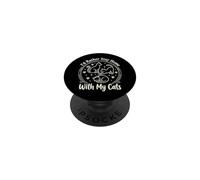I'd Rather Stay Home With My Cats PopSockets Adhesive PopGrip