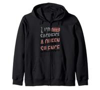 I'd Sacrifice A Queen For Silence Funny Chess Club Zip Hoodie