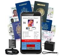 ID Scanner - Drivers License and Passport Scanner and Reader - Age Verification and Customer Management - Quantum Edge V3 Includes Handheld Scanner, Outer Carry Case, & Accessories