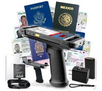 ID Scanner - Drivers License and Passport Scanner and Reader - Age Verification and Customer Management - Quantum Edge V3 Includes Handheld Scanner, Outer Carry Case, & Accessories