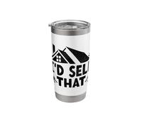 I'd Sell That Realtor Real Estate Agent Broker Stainless Steel Insulated Tumbler
