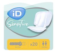 iD Sensitive Form Extra Incontinence Pads Odour Control | 1 Pack of 20 | Incontinence Pads, Odour Control, Hypoallergenic Incontinence Pads, Highly Absorbent Pads, Anti-Leak Protection