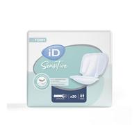 iD Sensitive Form Extra Plus Disposable Incontinence Pad - Super Absorbent, Discreet Design, Anti Leak Protection, Wetness Indicator, Odour Control, Women & Men, Adult Nappies, 20 Pads