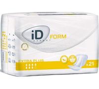 iD Expert Form Disposable Extra Plus Incontinence Pads, Men's and Women's, Disposable Briefs, Anti-Leak Protection, Wetness Indicator, Odour Control, 2350ml, 21 Pads