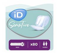 iD Sensitive Form Maxi Incontinence Pads Odour Control | 4 Packs of 20 | Incontinence Pads, Odour Control, Hypoallergenic Incontinence Pads, Highly Absorbent Pads, Anti-Leak Protection