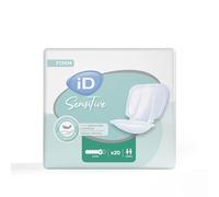 iD Sensitive Form Super Incontinence Pad - Super Absorbent, Discreet Design, Anti Leak Protection, Wetness Indicator, Odour Control, Women & Men, Adult Nappies, 2530ml, 20 Pads