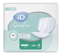iD Sensitive Form Super Incontinence Pads Odour Control | 1 Pack of 20 | Incontinence Pads, Odour Control, Hypoallergenic Incontinence Pads, Highly Absorbent Pads, Anti-Leak Protection