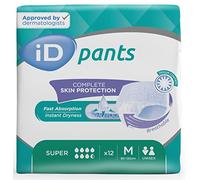 iD Sensitive Pants Super Medium (1800ml) 12 Pack Incontinence Protection