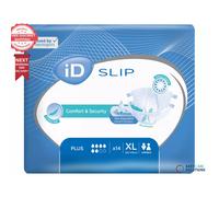 iD Slip Plus - Extra Large - Pack of 14 Incontinence Slips Cotton Feel
