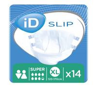 iD Slip Super - Extra Large - Pack of 14 All in One XL Adult Incontinence Slips