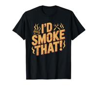 I'd Smoke Fourth July Patriot BBQ America Flag 4th Smoker T-Shirt