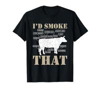 I'd Smoke That Amusing Pit-master Barbecue Meat Smoking T-Shirt