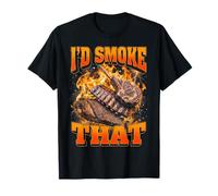 I'd Smoke that BBQ Smoker Smoked Meat Humor T-Shirt