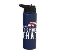 I'd Smoke That Funny Barbeque Stainless Steel Insulated Water Bottle