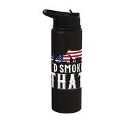 I'd Smoke That Funny Barbeque Stainless Steel Insulated Water Bottle