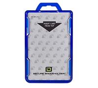 ID Stronghold - RFID Blocking Secure Badge Holder - Duolite 2 Card ID Holder - Poly Carbonate - Heavy Duty Hard Plastic ID Badge Holder - USA Molded and Assembled - FIPS 201 Approved - Blue