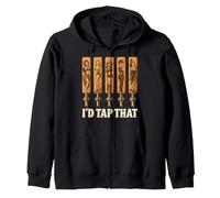 I'd Tap That Sarcastic Inappropriate Raunchy Draft Beer Pub Zip Hoodie