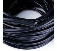 ID10mm 3/8" 0.4" Silicone Vacuum Tube Hose Silicon Tubing Purple 3.3ft 1M 1 Meter Long Black Blue Red(Black)