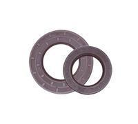 ID16/17/18/19/20mm,Brown Framework Seal TC Rubber Gasket Rings Cover Double Lip with Spring for Bearing ID*OD*THK(20x34x7(2pcs))