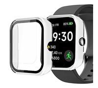 ID207 Case, onetuo Hard PC Case with Tempered Glass Screen Protector Compatible with Boean ID207 1.69 Smart Watch/GGZZ ID207 1.69"/Dirrelo Smart Watches ID207 / Fitpolo FVYAO ID207 Veryfit 1.69inch