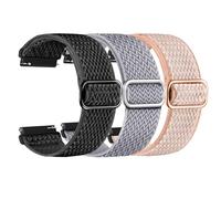 ID208 Plus, IDW28 Smart Watch Bands, 22mm Stretch Bands Compatible for Fitpolo IDW28/QuicanID208 Plus/Aeac IDW28/Tensky ID208 Plus/TOOBUR IDW28 Smartwatch Breathable Elastic Nylon Wristband Straps (3