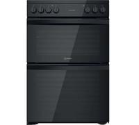 Indesit ID67V9KMB/UK cooker Freestanding cooker Electric Ceramic Black