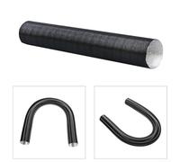ID90 mm Heating Duct Aluminium Foil Air Intake Hose for Auxiliary Heater Use Including Diesel Heating Systems with Shockproof Construction (80cm)