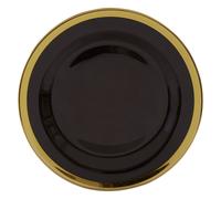 Ida 27cm Glass Dinner Plate Premier Housewares Black One Size