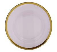 Ida 27cm Glass Dinner Plate Premier Housewares Gold One Size