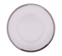 Ida 27cm Glass Dinner Plate Premier Housewares Silver One Size